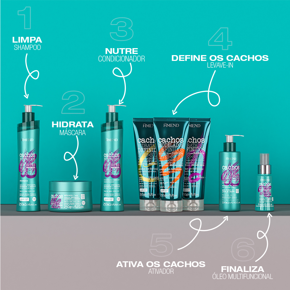 Ativador de Cachos Amend Cachos 190ml image number 5